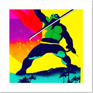ninja colorful Posters and Art